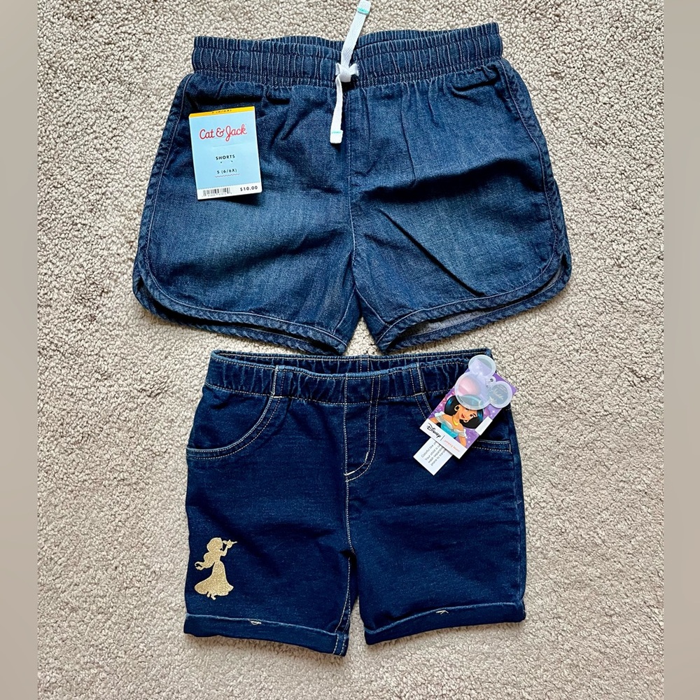 Two pairs NWT Denim Shorts